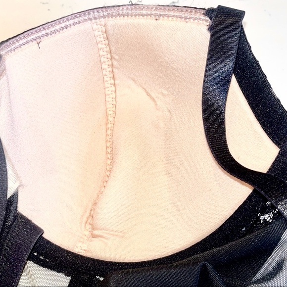 Torrid Curve Black Floral Lace Nude Full Coverage Balconette Bra NWOT - Picture 11 of 14